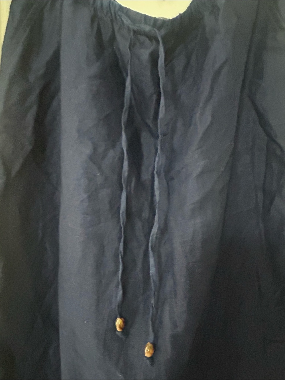Tahari Navy A-Line Linen Skirt - Picture 5 of 6